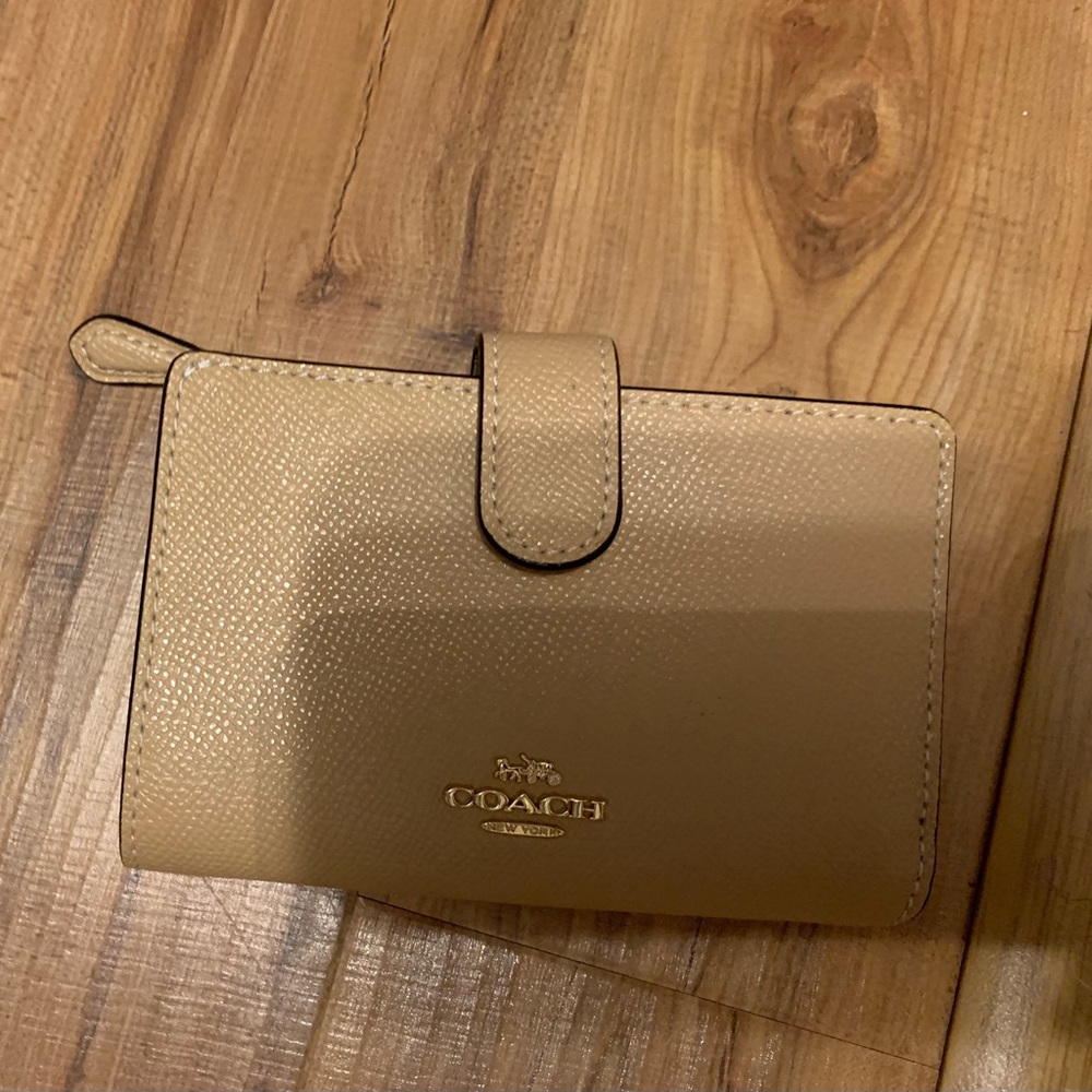 Tan Small Coach Wallet